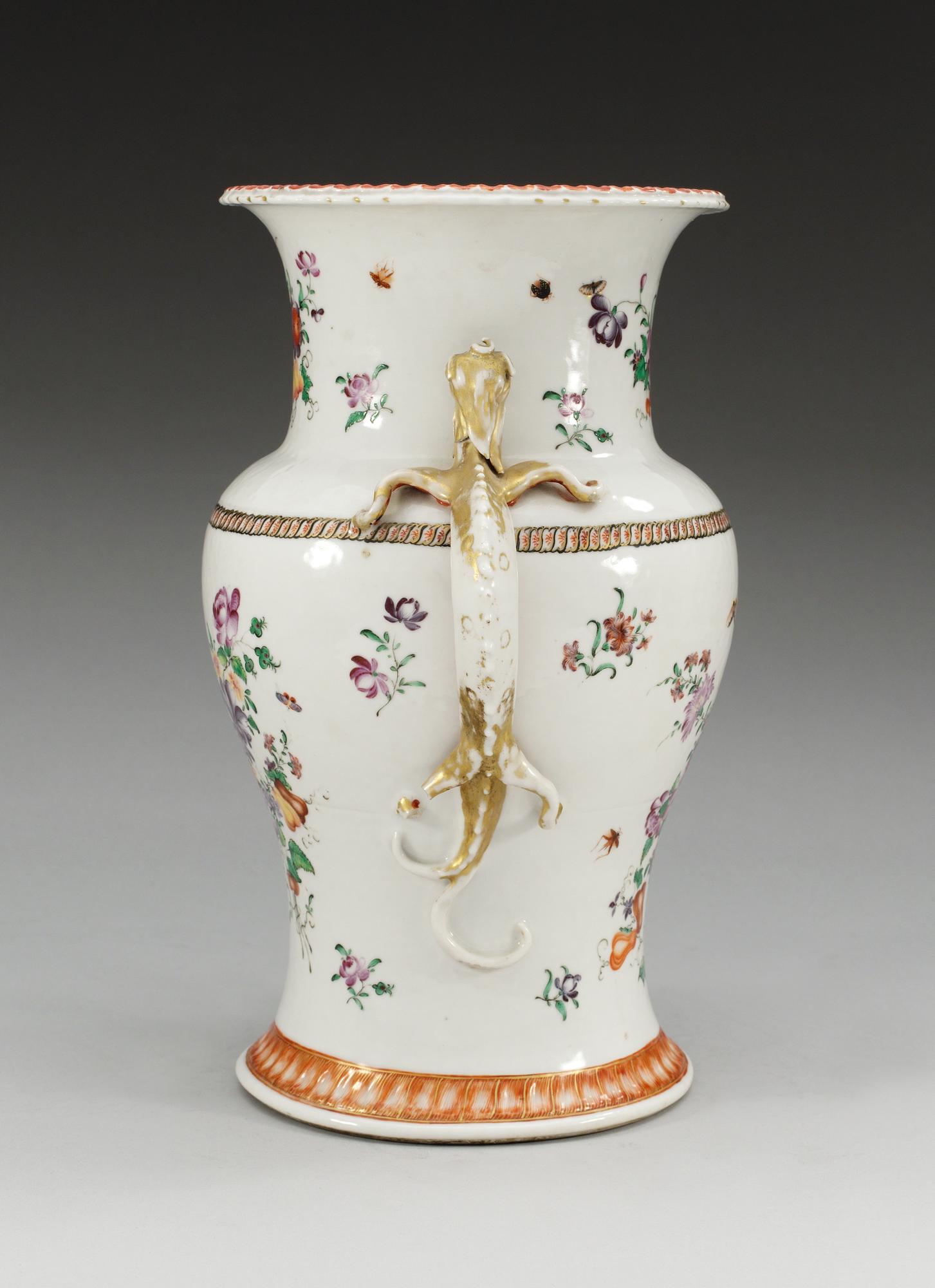 URNA, kompaniporslin. Qing dynastin, omkring 1800.