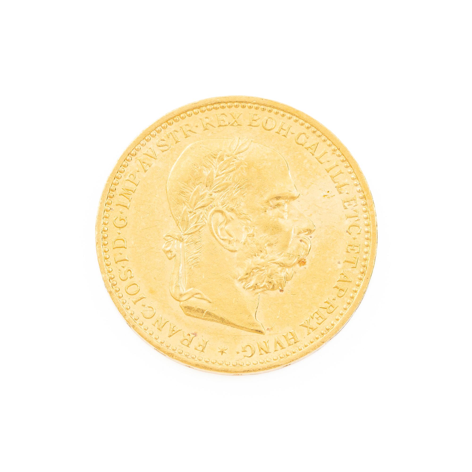 Gold coin, Austria-Hungary, 20 Corona, 1894.