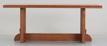 An Axel Einar Hjorth pine table 'Lovö' by Nordiska Kompaniet, 1930's.