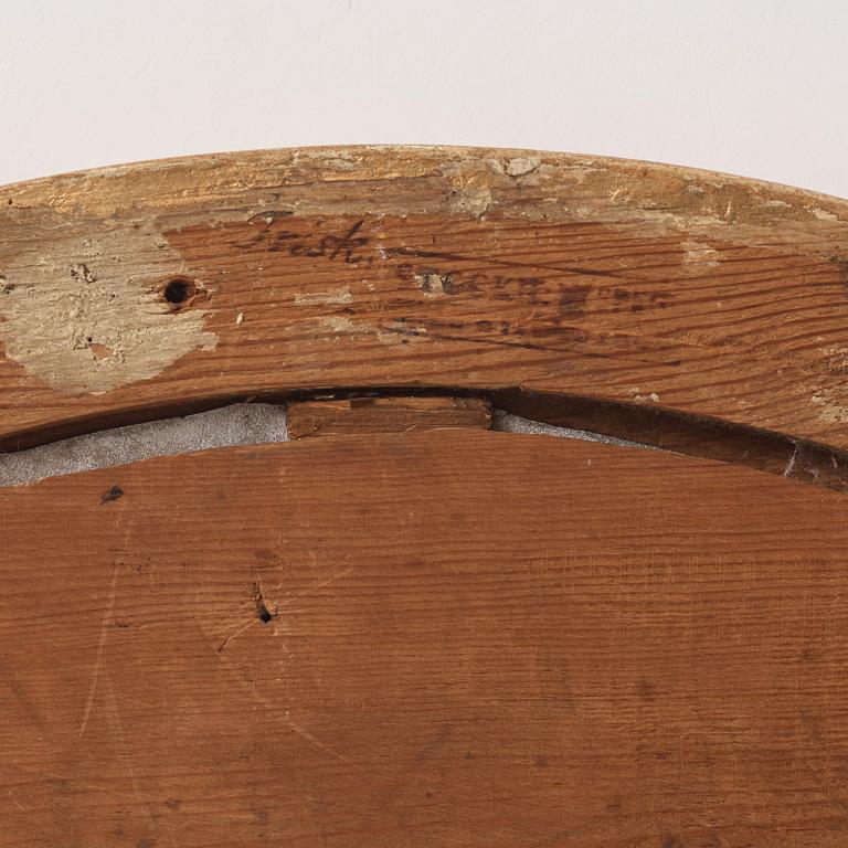 Spegellampetter, ett par, för två ljus, av Jonas Frisk (spegelfabrikör i Stockholm 1805-1824), Sengustavianska.