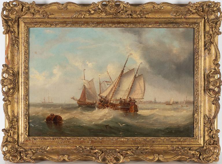 Henry Redmore, Sailing Ships by the Coast.