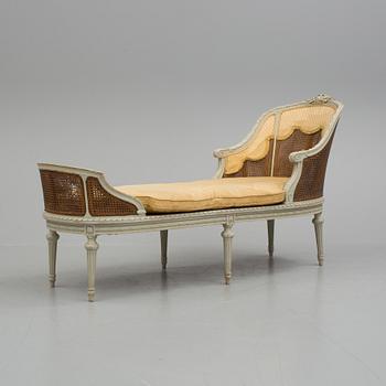 Chaise longue,  Louis XVI style, late 19 th century.