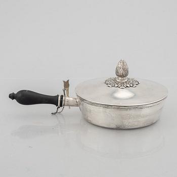 Bernt Erlandsson, karott med lock, silver, Kristianstad 1910.