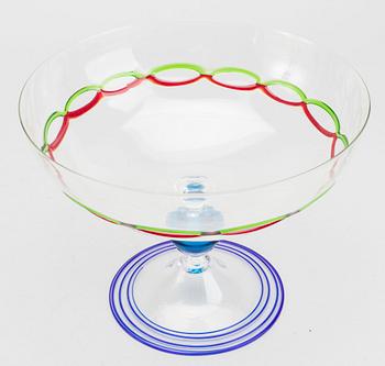 A CENEDESE MURANO GLASS TAZZA BOWL.