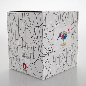 Oiva Toikka, glasfågel, "Jewelled kiwi", signerad och numrerad O. Toikka Nuutajärvi 1453/5000.