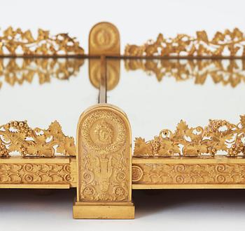 A French Empire early 19th century dinner plateau in the manner of Pierre Philippe Thomire.