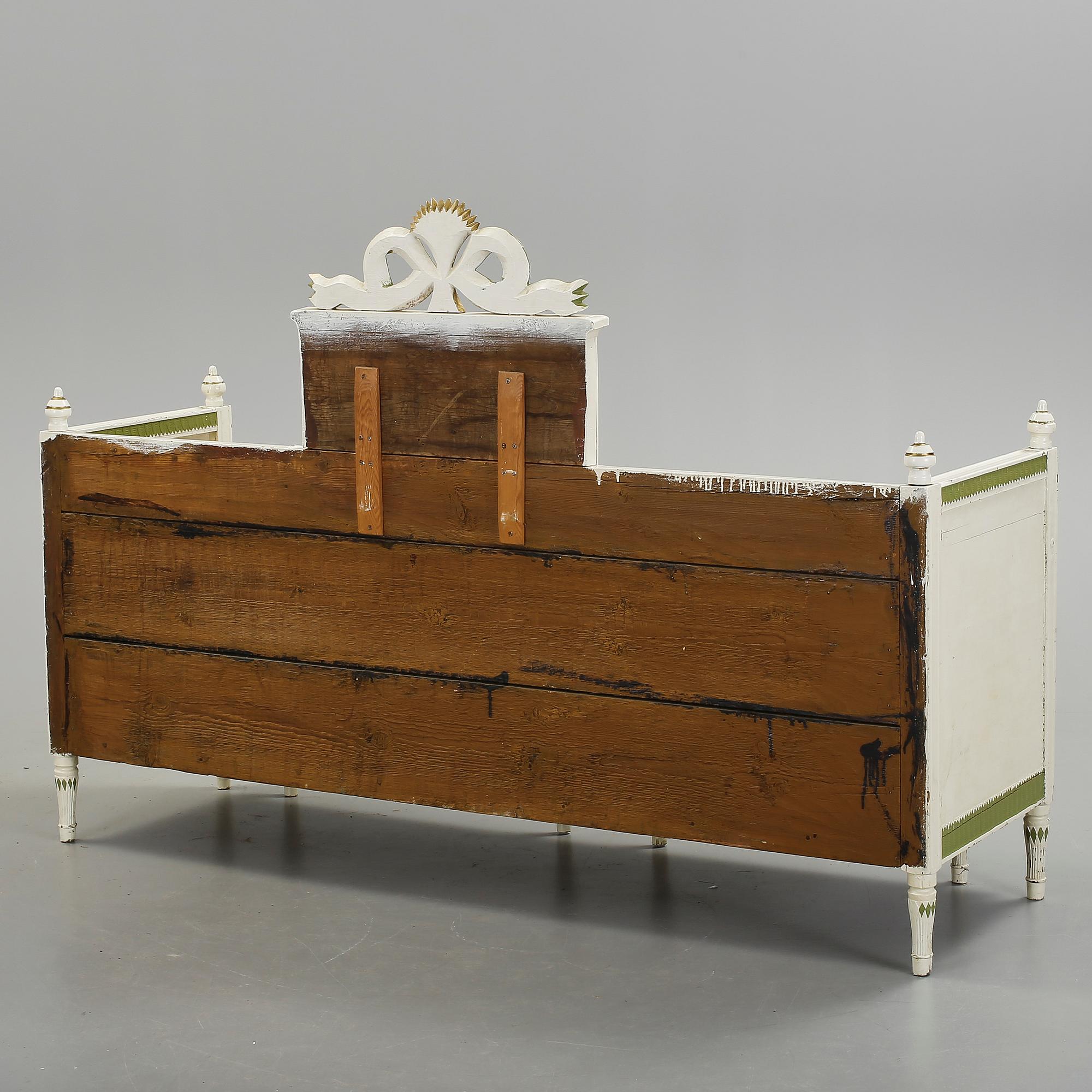 SOFFA, gustaviansk, omkring 1800.