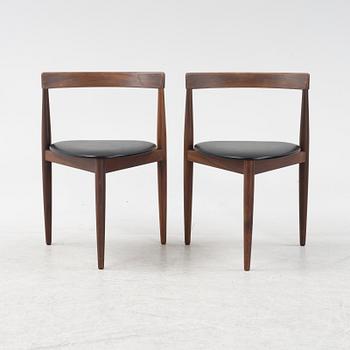 Hans Olsen, a set of six teak 'Roundette' chairs from Frem Røjle, Denmark, 1950's/60's.