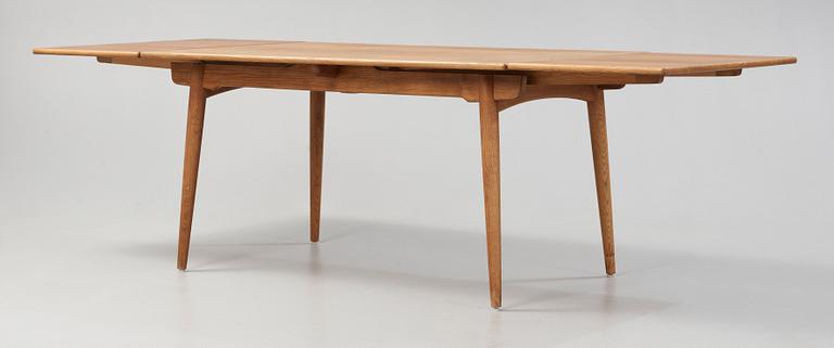 HANS J WEGNER, matbord, "AT 312", Andreas Tuck samt stolar, 4 st, C M Madsens Fabriker, Danmark 1950-60-tal.