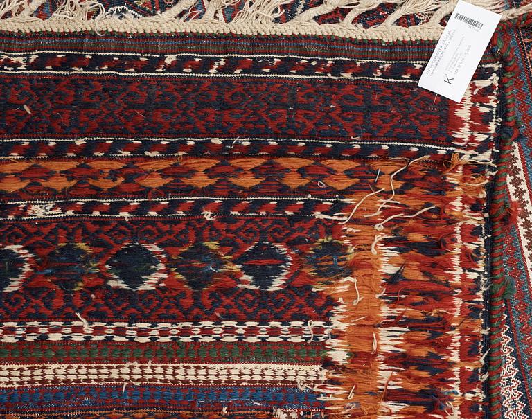 SEMI-ANTIQUE JAMSHIDI FLAT WEAVE.