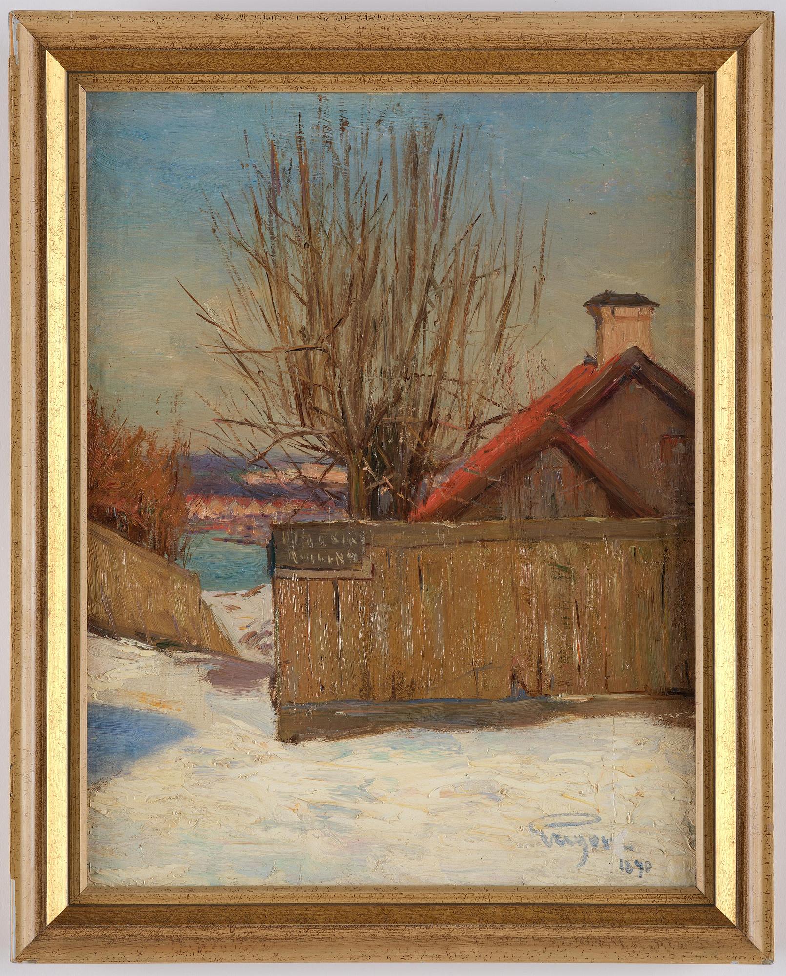 Prins Eugen, "Studie från Söder" (Kvastmakarbacken, Stockholm).
