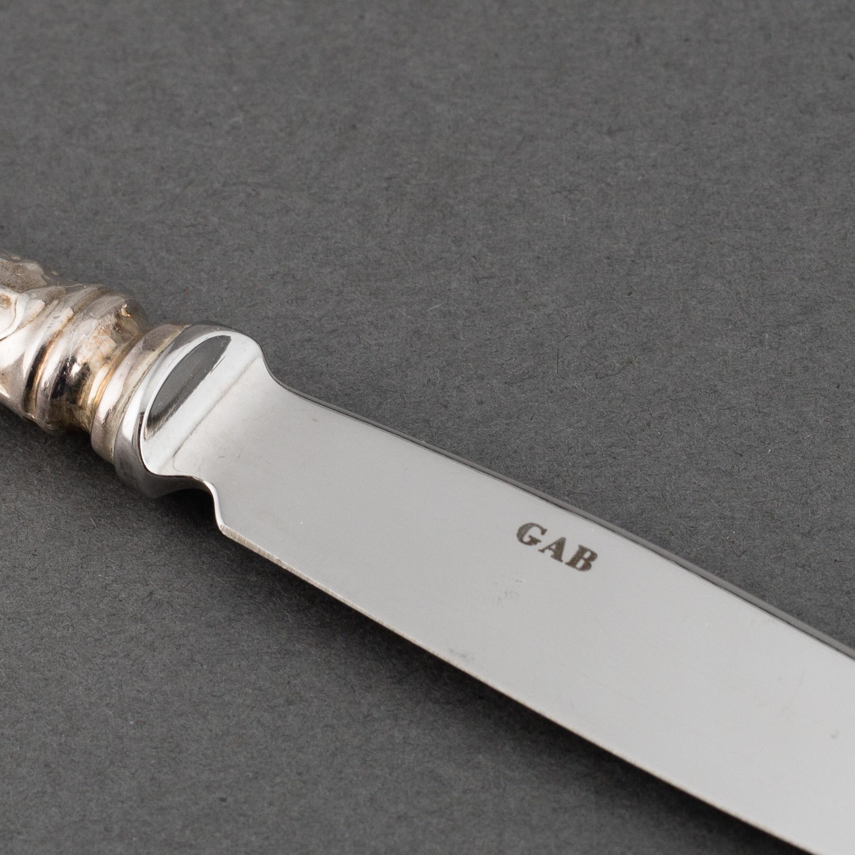 GAB, a part 'Prins Albert' silver cutlery, Stockholm, 1980/90s (64 pieces).