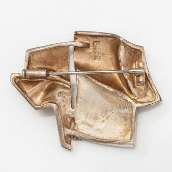 Björn Weckström, A sterling silver brooch "The stranger on Io". Lapponia 1974.