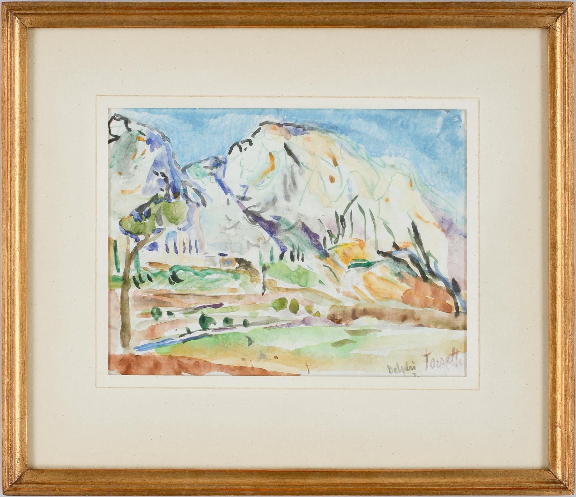 EINAR FORSETH, akvarell. Sign.