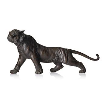 860. Tiger, brons. Japan, 1900-tal.
