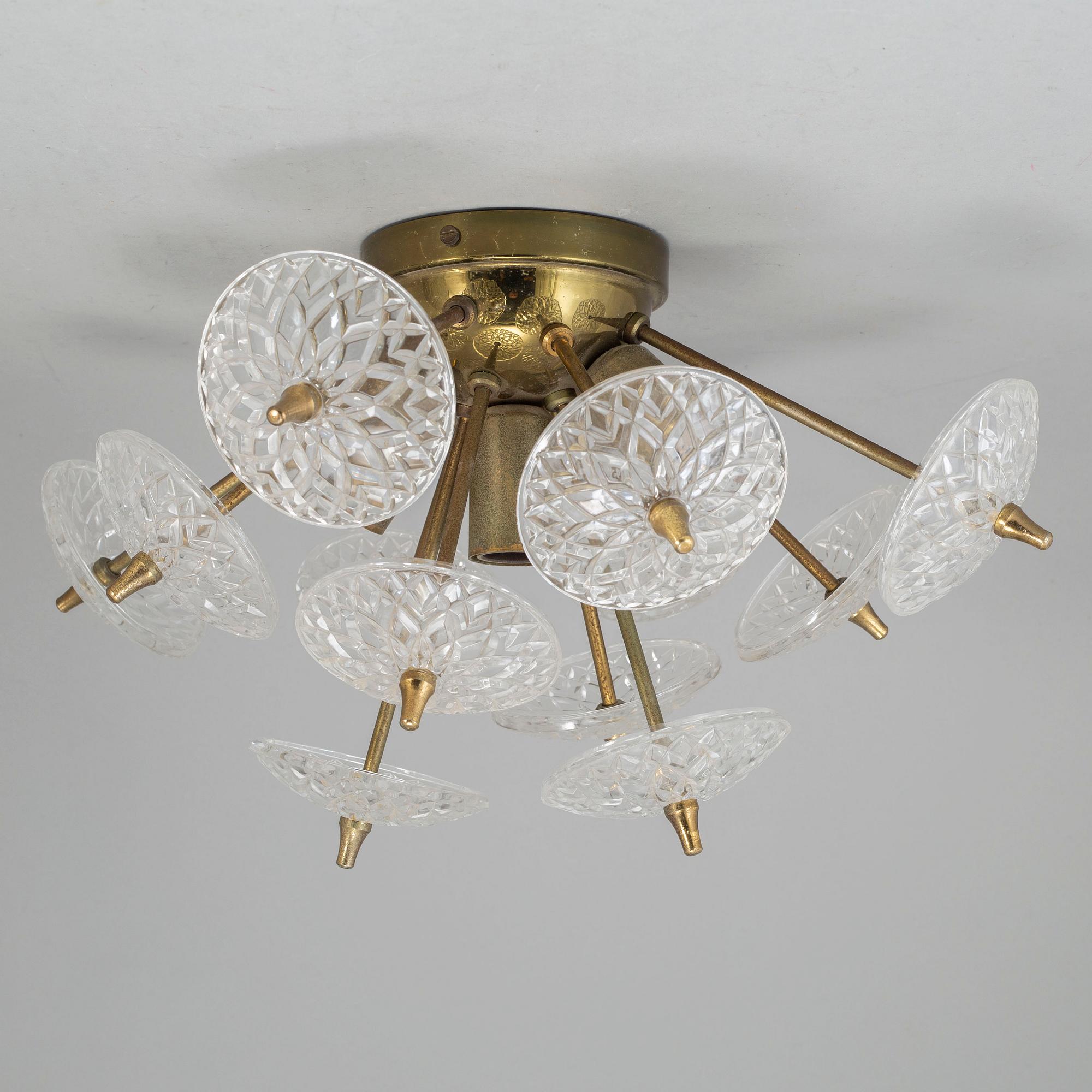 TAKLAMPA, Val St Lambert, Belgien, 1960's/70's.