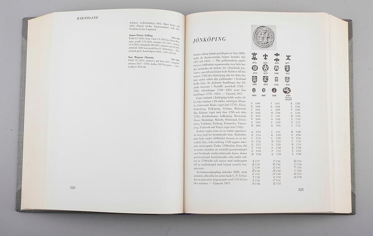 BOK, "Svenskt silversmide 1520-1850", Nordisk rotogravyr, Stockholm, 1963.