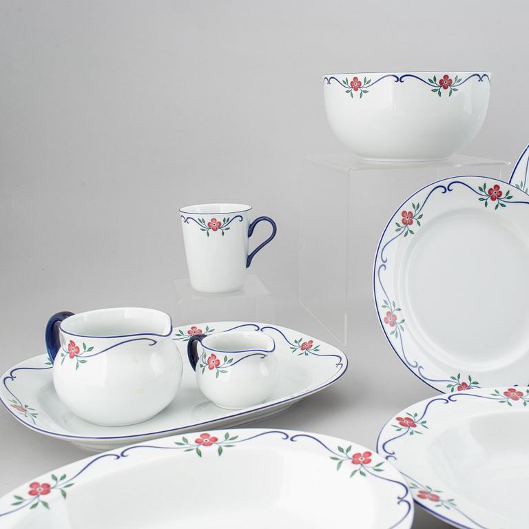 PIA RÖNNDAHL, mat- samt kaffeservis, 67 delar, porslin. "Sundborn", Rörstrand.