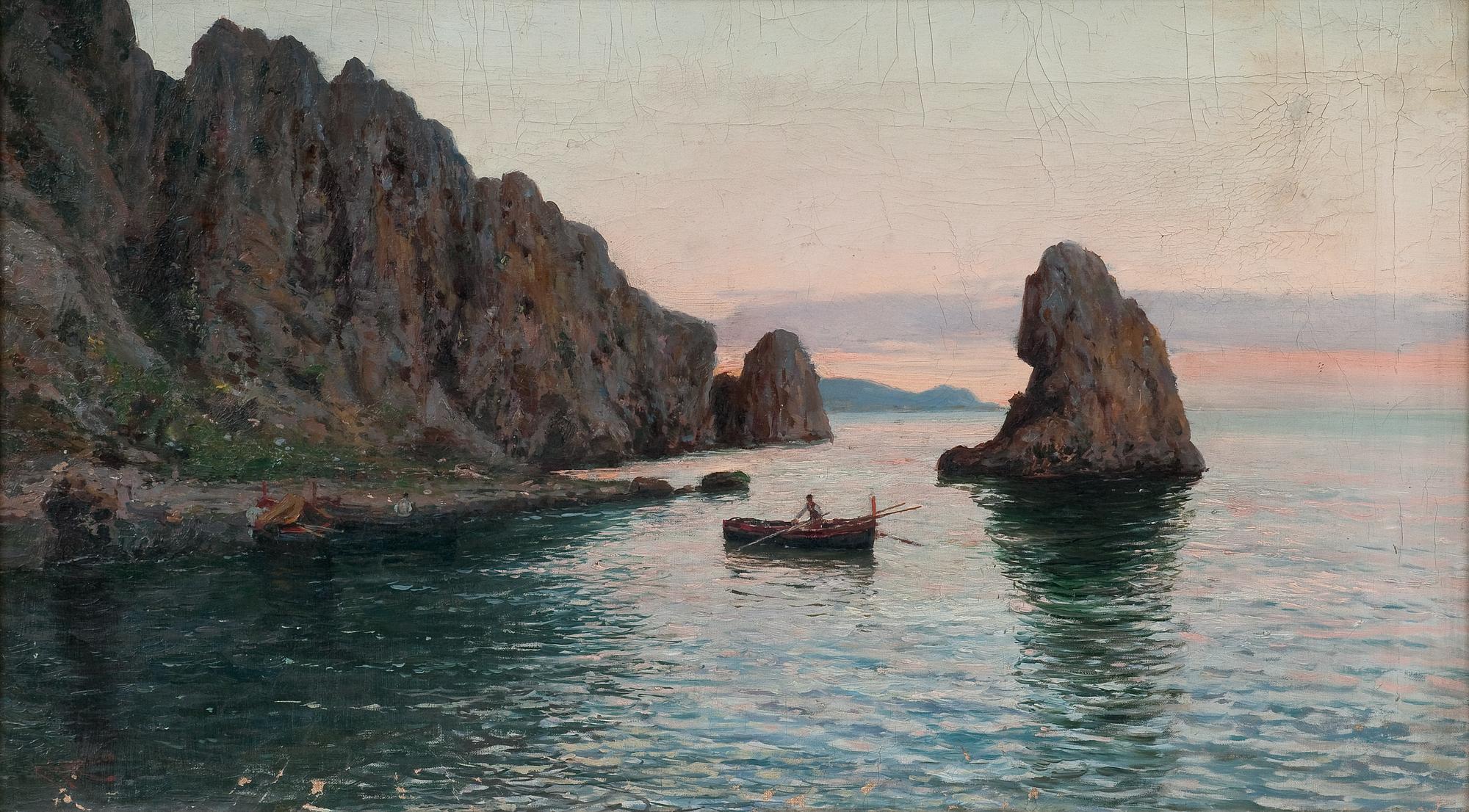 Giuseppe Giardiello, FISHING BOAT AT DAWN.