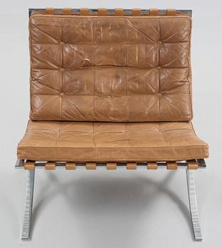 A Mies van der Rohe 'Barcelona' easy chair, Knoll International, probably 1950's-60''s.