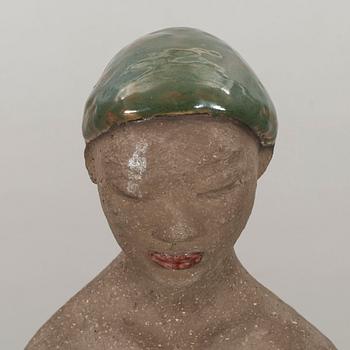 MARI SIMMULSON, a stoneware Upsala Ekeby signed figurine. 1953.