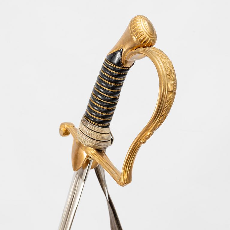 Sabel svensk, m/1889 för artilleriofficer.