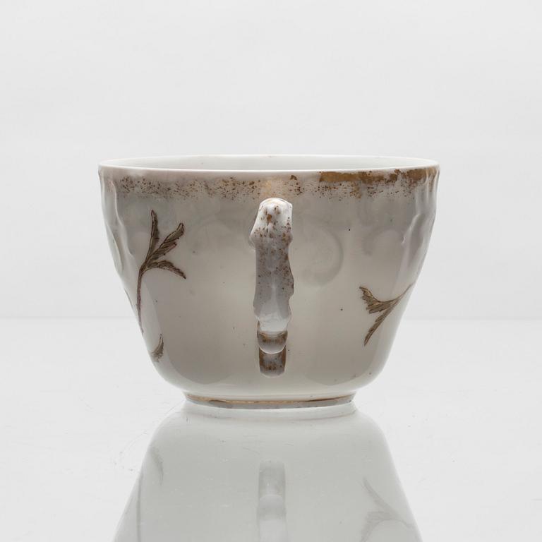 VIIKSIKUPPI, posliinia, Limoge, Ranska 1800-luvun loppu.