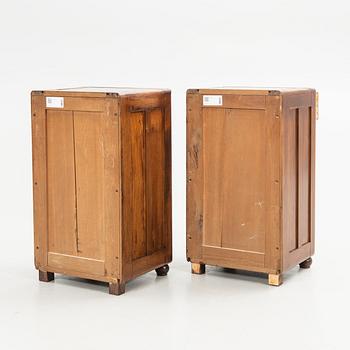 Nightstands, a pair, first half of the 20th century.