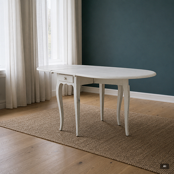 Drop-leaf table, Rococo style, second half of the 20th century.