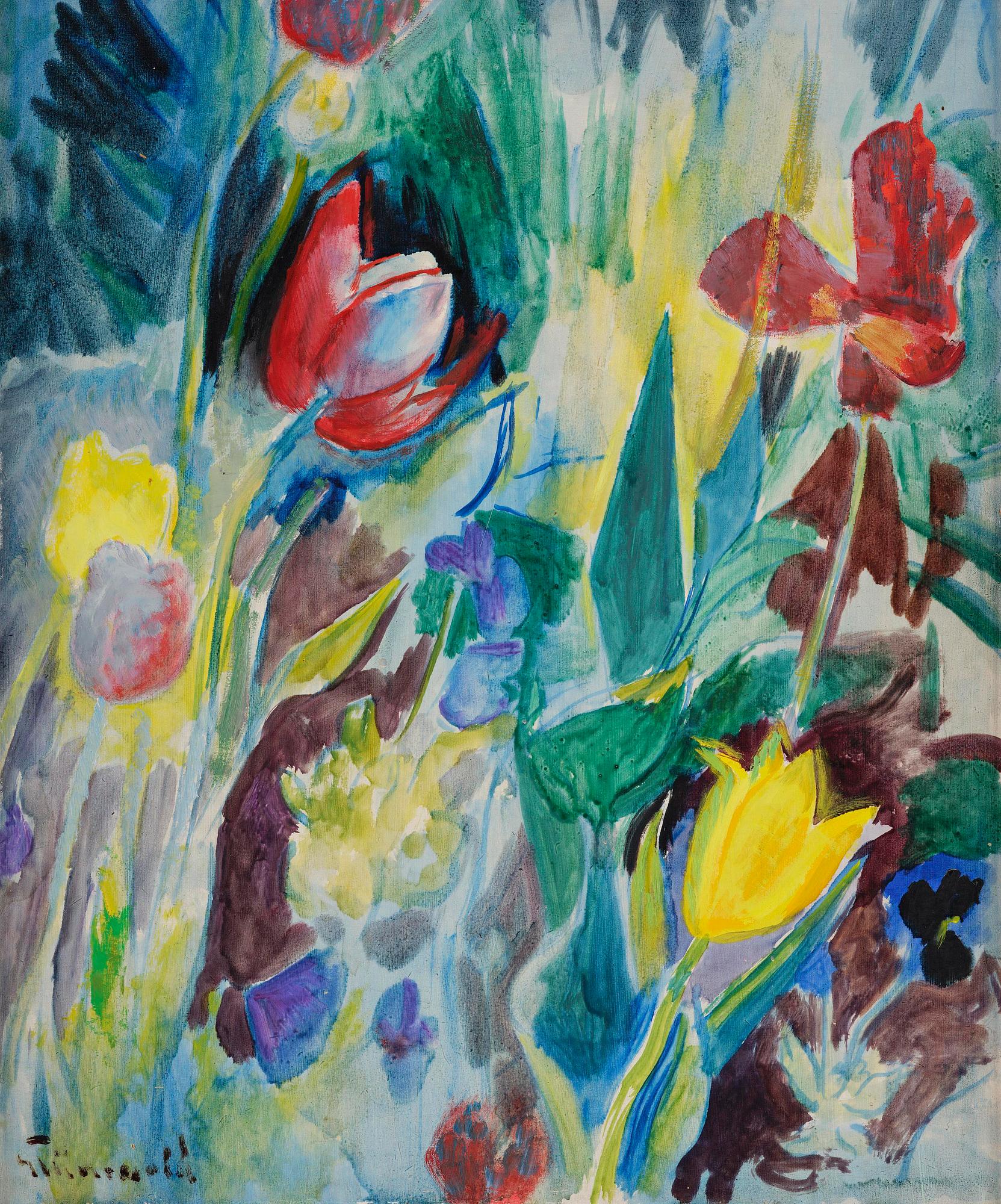 Isaac Grünewald, "Tulpaner i det fria".