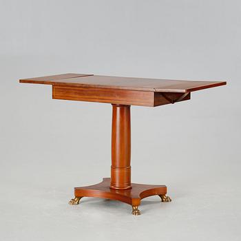 A sofa, six chairs and one table in Swedish Karl-Johan style, made in the first half of the 20th century.