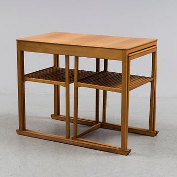 CARL MALMSTEN, a 'Släden' mahogany nest of tables.