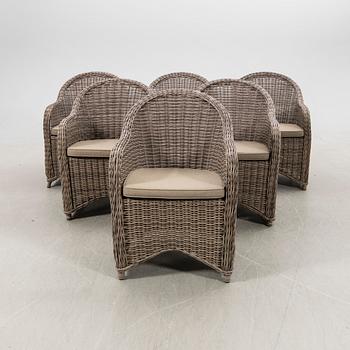 Armchairs, 6 pieces, Brafab.