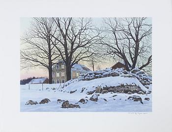 Reinhold Ljunggren, "Vinter", portfolio.