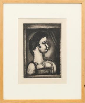 Georges Rouault, etching printed signature.