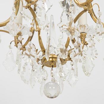 Paavo Tynell, kattokruunu/kristallikruunu, malli 1465/6, Taito 1900-luvun puoliväli.