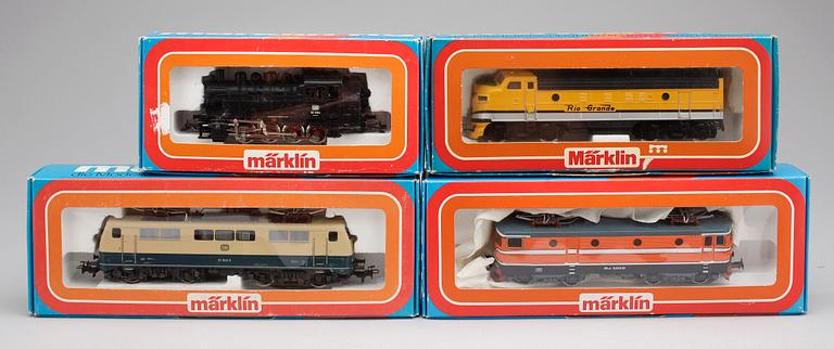 PARTI LOK, Märklin H0, 4062, 3054, 3042 och 3031. 1900-talets andra hälft.