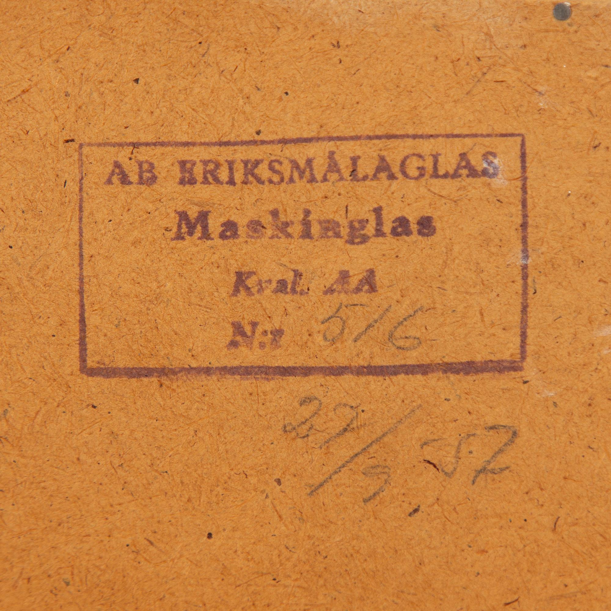 Spegel, Eriksmåla Glas, 1960-70-tal.