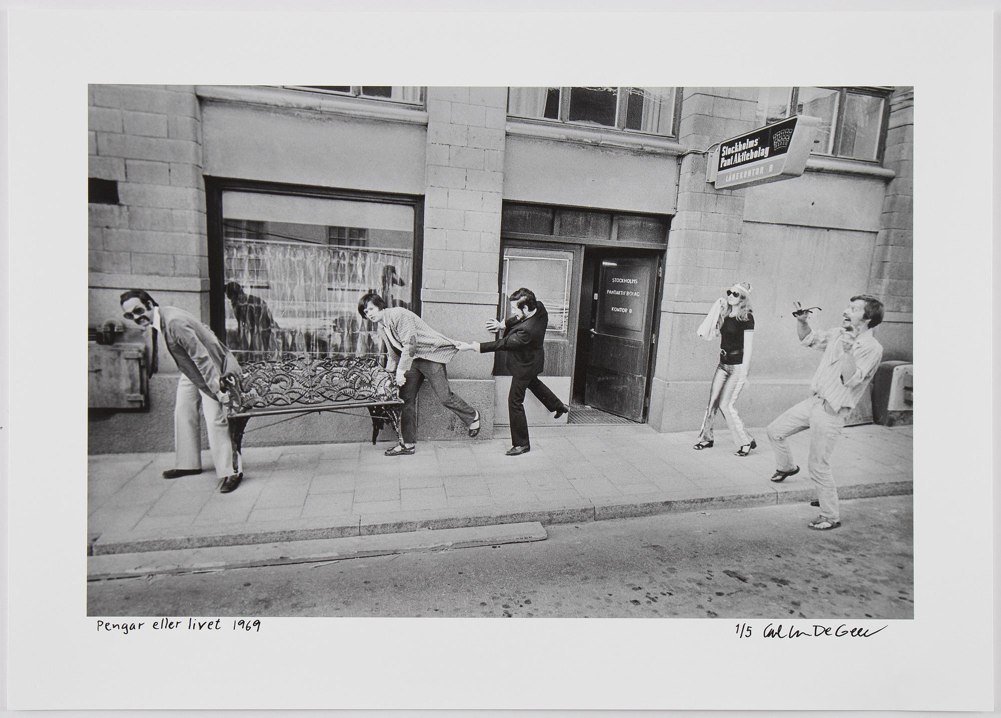 Carl Johan De Geer, photo, signed 1/5.