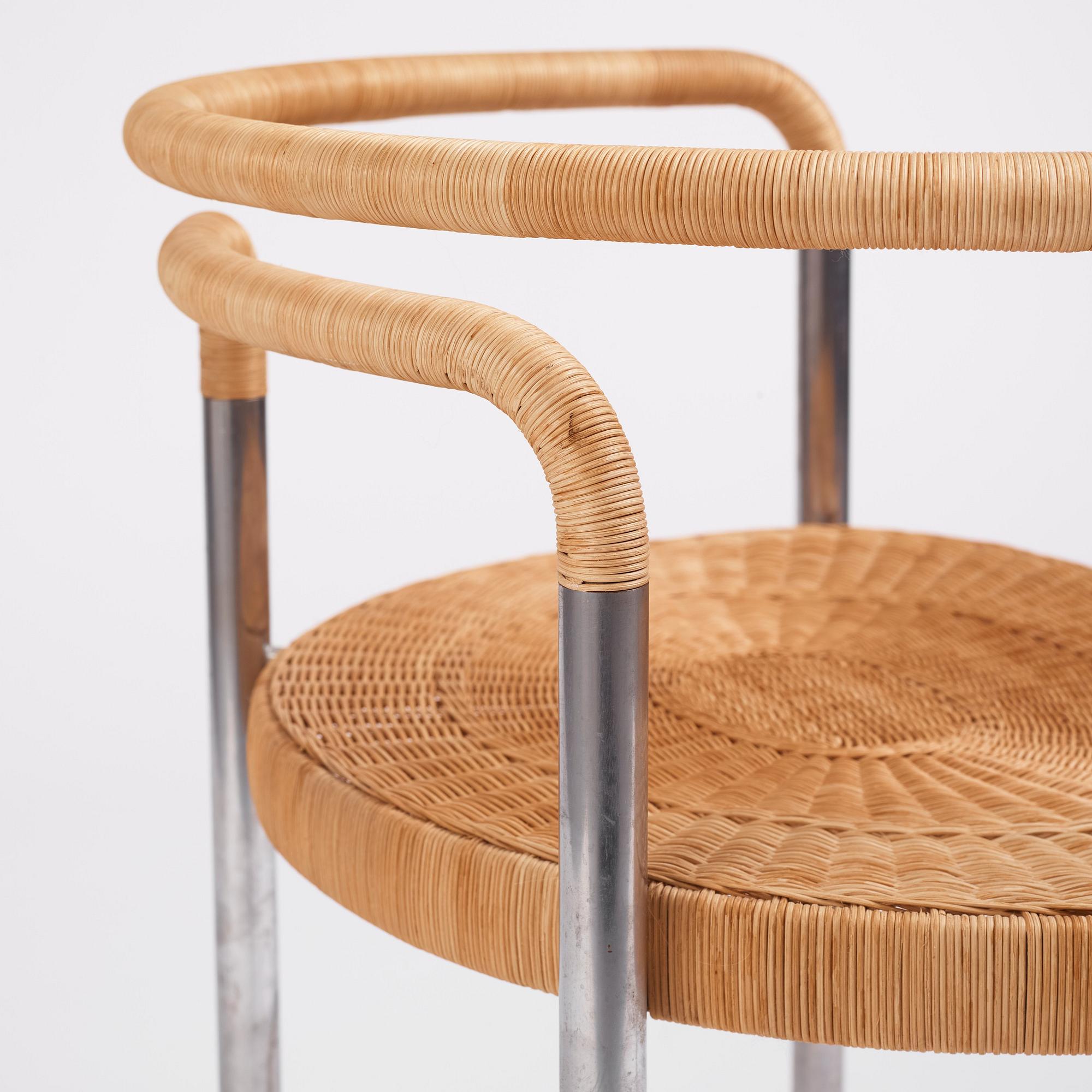 Poul Kjaerholm, karmstol "PK-12", edition E Kold Christensen, Danmark, tidigt 1960-tal.