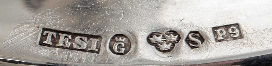 LJUSSTAKAR, 2 par, silver, bl.a. TESI Göteborg 1965 samt 1970.
