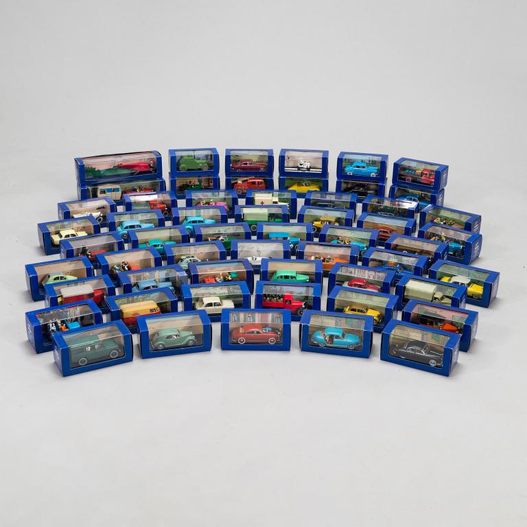 A 56-piece collection Tintin cars, Hergé-Moulinsart.