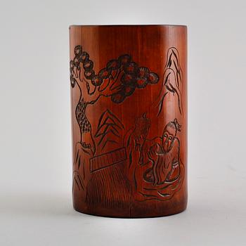 PENSELBAD MED LOCK SAMT PENSELVAS, Kina, sent 1900-/2000-tal.