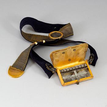 A artillery officers cartridge box 1859 pattern.