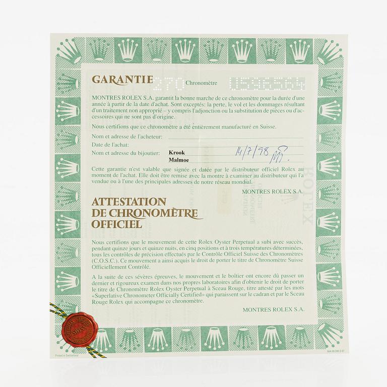 Rolex, Date, armbandsur, 34 mm.