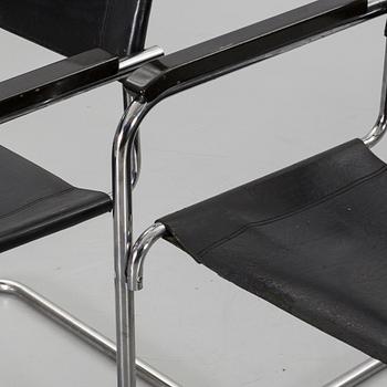 A SET OF 4 MARCEL BREUER B34 ARMCHAIRS, THONET .