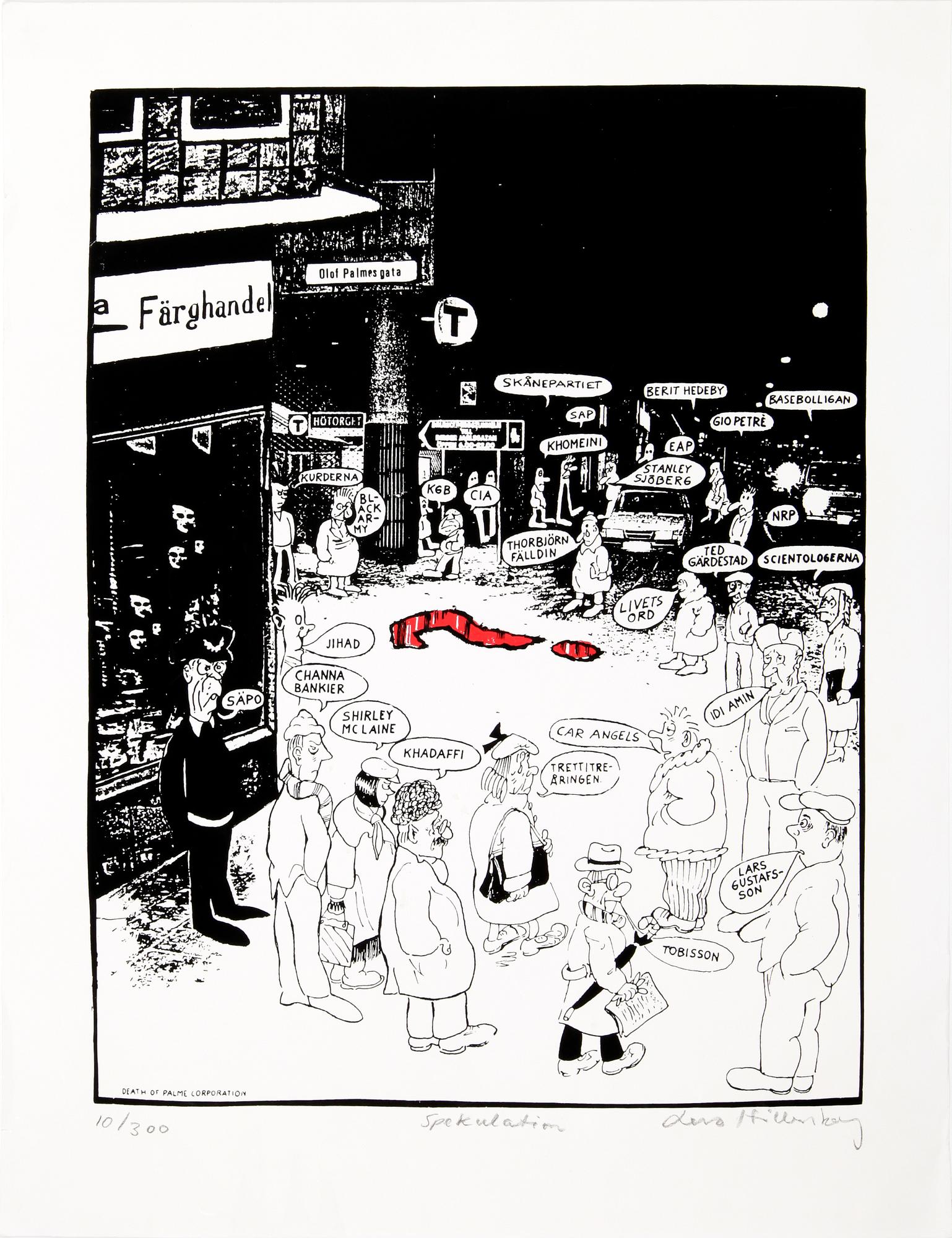 LARS HILLERSBERG, grafik, 4 st. Sign, varav 3 numr.