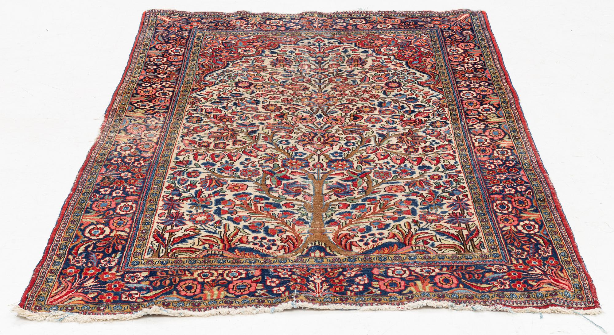 Rug, antique/semi-antique, Central Persian, approx. 204 x 133 cm ...