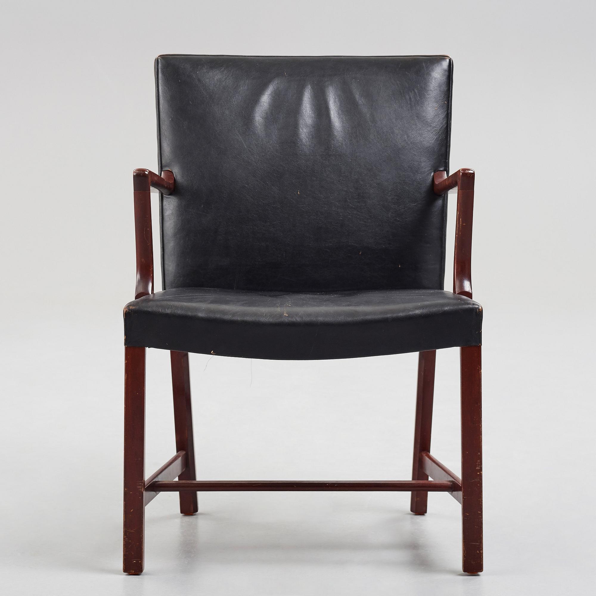 HANS J WEGNER, karmstol, modell "A422", Plan Møbler, Danmark, 1940-tal.