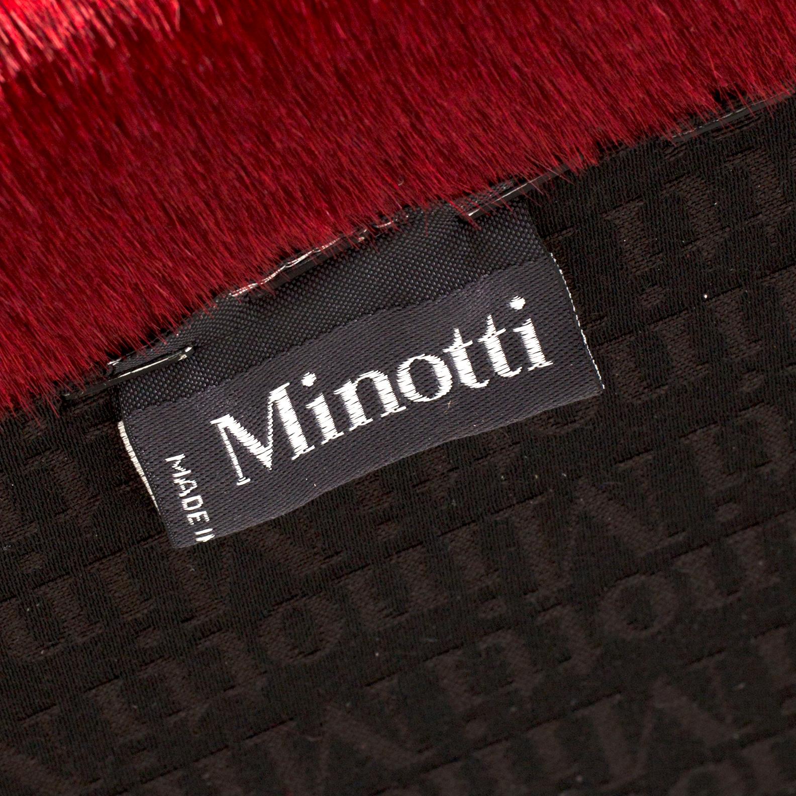 Four Minotti bar stools, Italy.